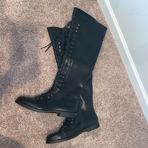 Black knee high boots, size 10